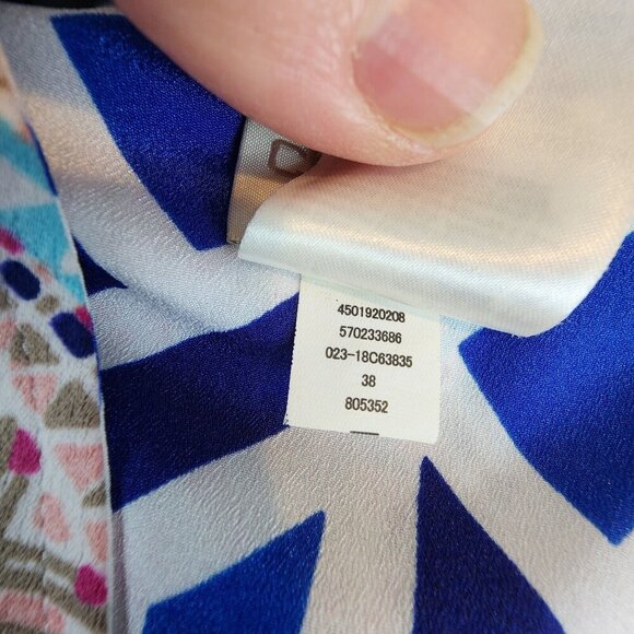 Chico's Reversible Mykonos Medallion Kimono Jacket Topper Size 1 Women Boho Md/8 - Picture 5 of 11